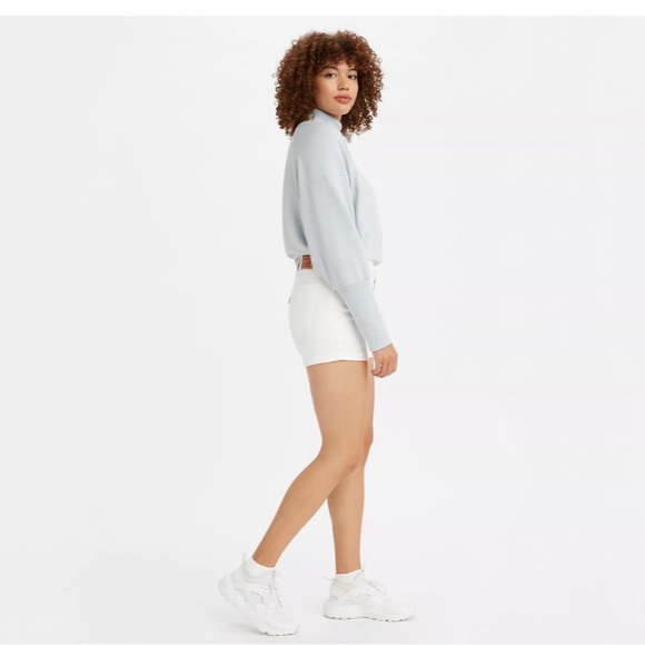 White MIDRISE MID LENGTH SHORTS - Picture 2 of 12